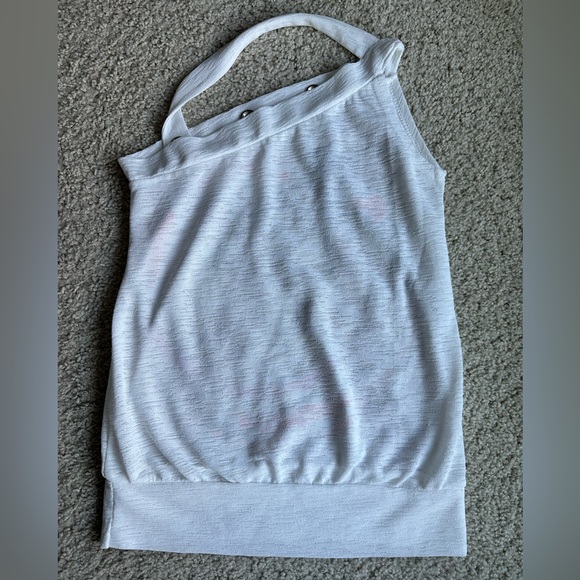 Abstract Art Mesh Halter Top - Picture 2 of 5